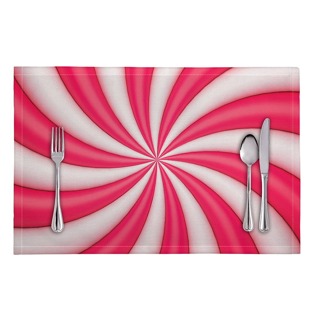 Pink Swirl Candy Print Placemat