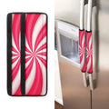 Pink Swirl Candy Print Refrigerator Handle Covers