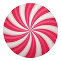 Pink Swirl Candy Print Round Blanket
