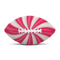 Pink Swirl Candy Print Rugby Ball