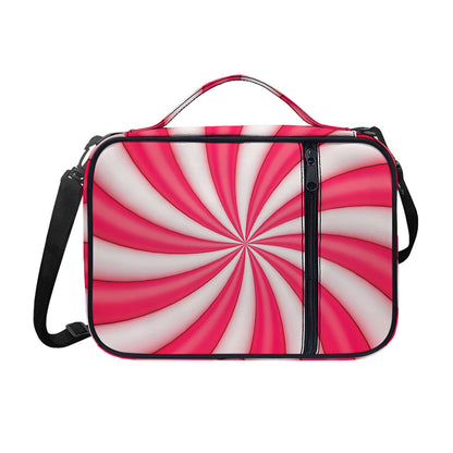 Pink Swirl Candy Print Shoulder Strap Bible Bag