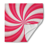 Pink Swirl Candy Print Silk Bandana