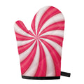 Pink Swirl Candy Print Single Oven Mitt