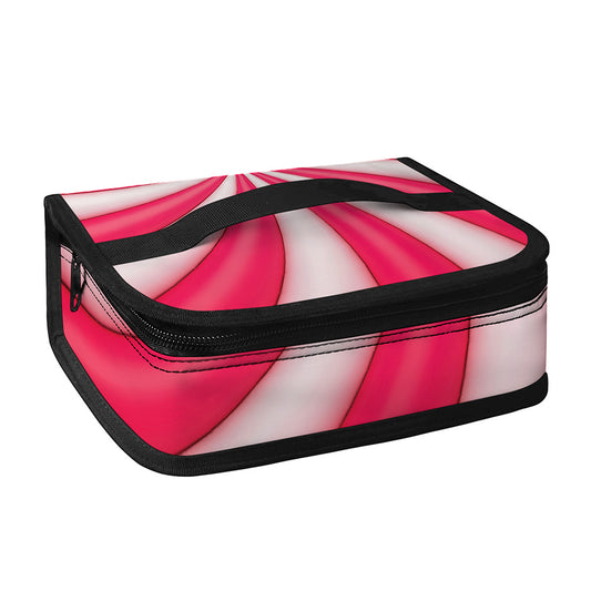 Pink Swirl Candy Print Small Lunch Bag