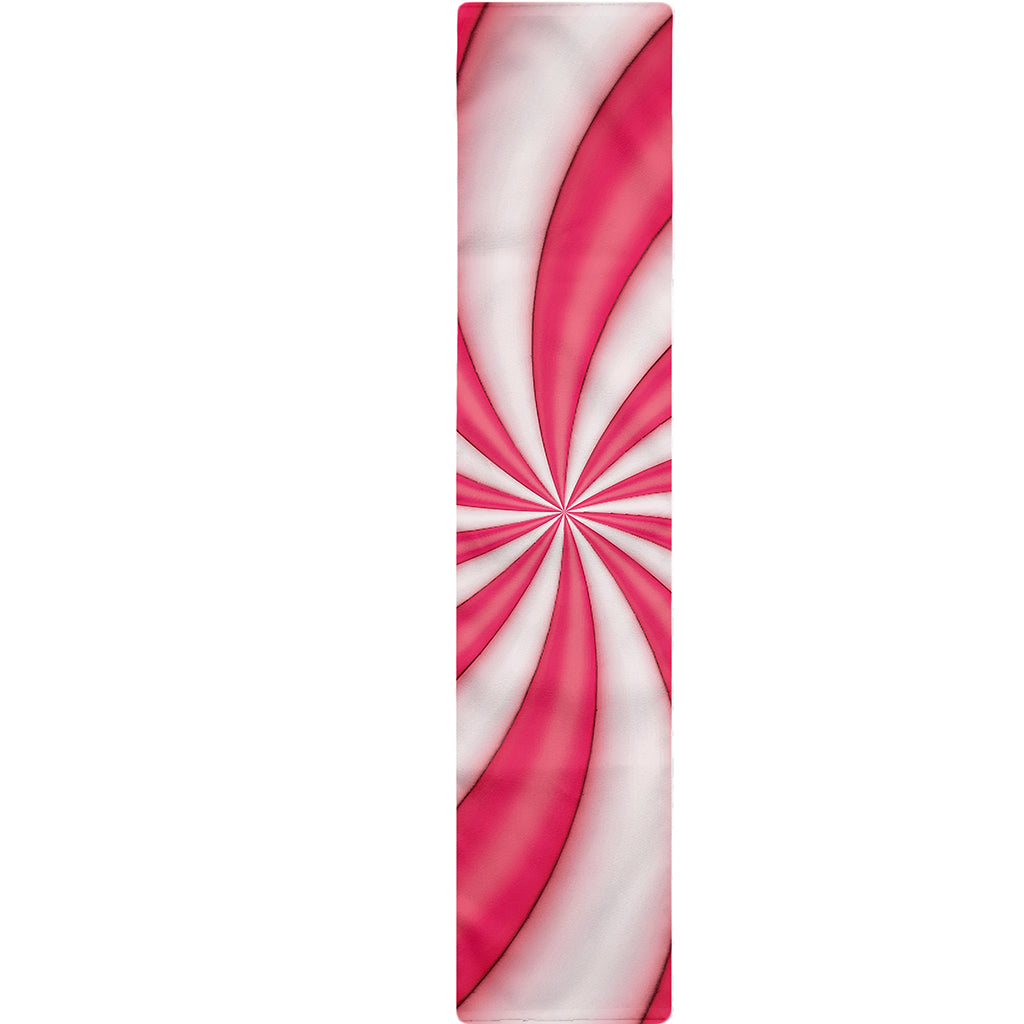 Pink Swirl Candy Print Table Runner
