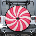 Pink Swirl Candy Print Tire Cover With Camera Hole