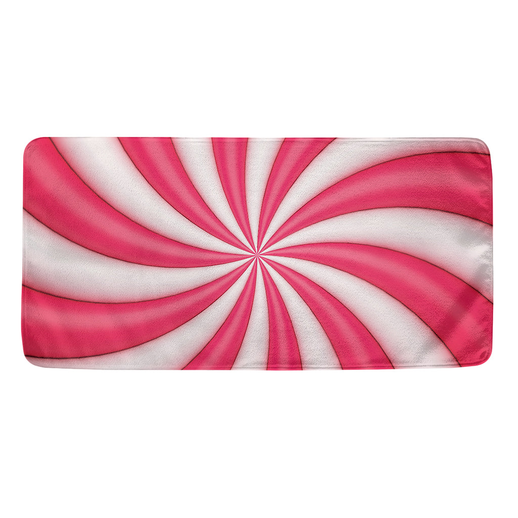 Pink Swirl Candy Print Towel
