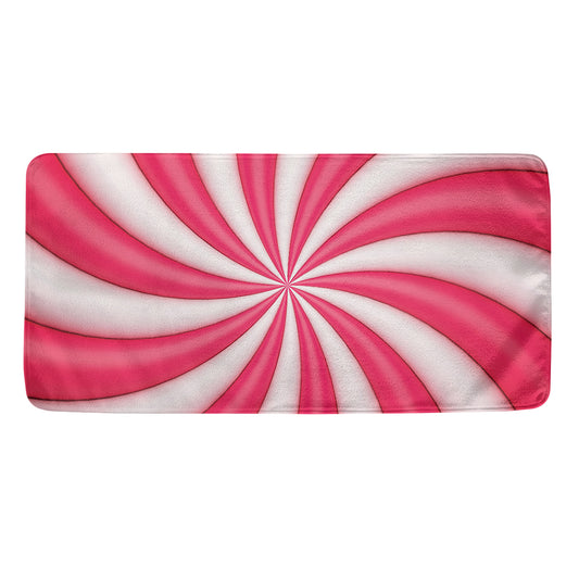 Pink Swirl Candy Print Towel