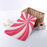 Pink Swirl Candy Print Towel