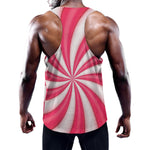 Pink Swirl Candy Print Training Tank Top