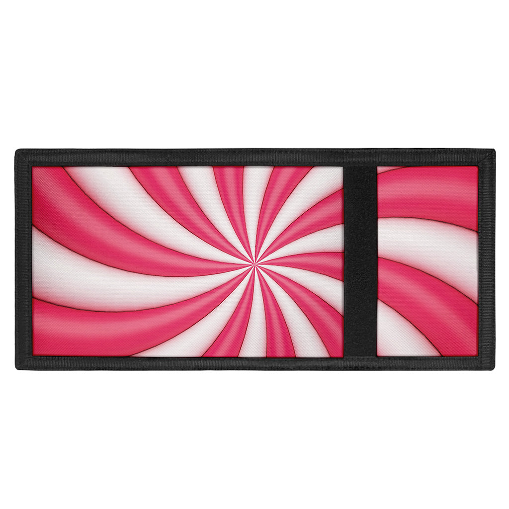 Pink Swirl Candy Print Trifold Wallet