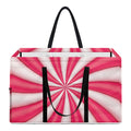 Pink Swirl Candy Print Utility Tote Bag