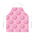 Pink Swirl Lollipop Pattern Print Adjustable Apron