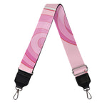 Pink Swirl Lollipop Pattern Print Bag Strap