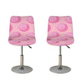 Pink Swirl Lollipop Pattern Print Bar Stool Covers
