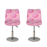 Pink Swirl Lollipop Pattern Print Bar Stool Covers