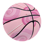 Pink Swirl Lollipop Pattern Print Basketball