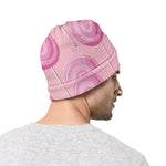 Pink Swirl Lollipop Pattern Print Beanie