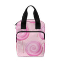 Pink Swirl Lollipop Pattern Print Bible Tote Bag