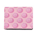 Pink Swirl Lollipop Pattern Print Bifold Wallet