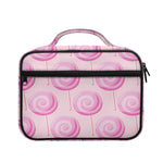Pink Swirl Lollipop Pattern Print Briefcase Bible Bag