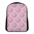 Pink Swirl Lollipop Pattern Print Casual Backpack