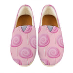 Pink Swirl Lollipop Pattern Print Casual Shoes