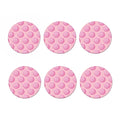 Pink Swirl Lollipop Pattern Print Coaster Set