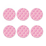 Pink Swirl Lollipop Pattern Print Coaster Set