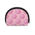 Pink Swirl Lollipop Pattern Print Coin Purse