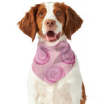 Pink Swirl Lollipop Pattern Print Dog Bandana