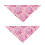 Pink Swirl Lollipop Pattern Print Dog Bandana