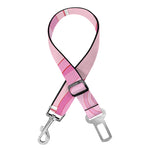 Pink Swirl Lollipop Pattern Print Dog Seat Belt