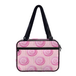Pink Swirl Lollipop Pattern Print Double Strap Bible Bag