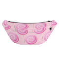 Pink Swirl Lollipop Pattern Print Fanny Pack