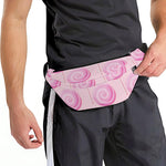 Pink Swirl Lollipop Pattern Print Fanny Pack