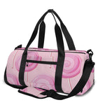 Pink Swirl Lollipop Pattern Print Gym Bag