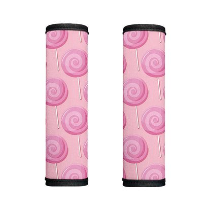 Pink Swirl Lollipop Pattern Print Handle Covers