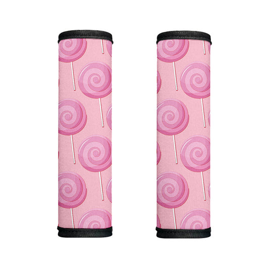 Pink Swirl Lollipop Pattern Print Handle Covers