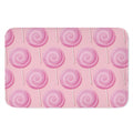 Pink Swirl Lollipop Pattern Print Indoor Door Mat