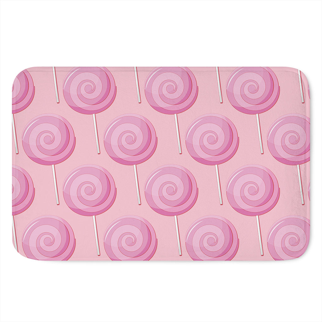 Pink Swirl Lollipop Pattern Print Indoor Door Mat