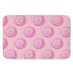 Pink Swirl Lollipop Pattern Print Indoor Door Mat