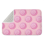 Pink Swirl Lollipop Pattern Print Indoor Door Mat