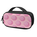 Pink Swirl Lollipop Pattern Print Portable Cooler Travel Case