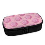 Pink Swirl Lollipop Pattern Print Insulin Cooler Travel Case