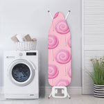 Pink Swirl Lollipop Pattern Print Ironing Board Cover