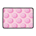 Pink Swirl Lollipop Pattern Print Kitchen Mat