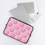 Pink Swirl Lollipop Pattern Print Laptop Sleeve