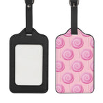 Pink Swirl Lollipop Pattern Print Luggage Tag
