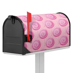 Pink Swirl Lollipop Pattern Print Mailbox Cover
